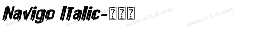 Navigo Italic字体转换